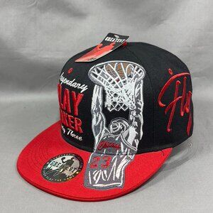 Michael Jordan 23 Fly Snapback Hat Cap Chicago Bulls Red Legend Streetwear Mens